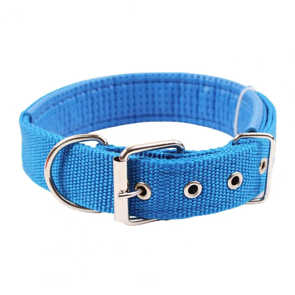 Dog Collars,Nylon,Adjustable Dog Neck Circle,Long-Lasting Pet Neck Strap,With Traction Ring,Teddy Keji Pitbull,Pet Supplies