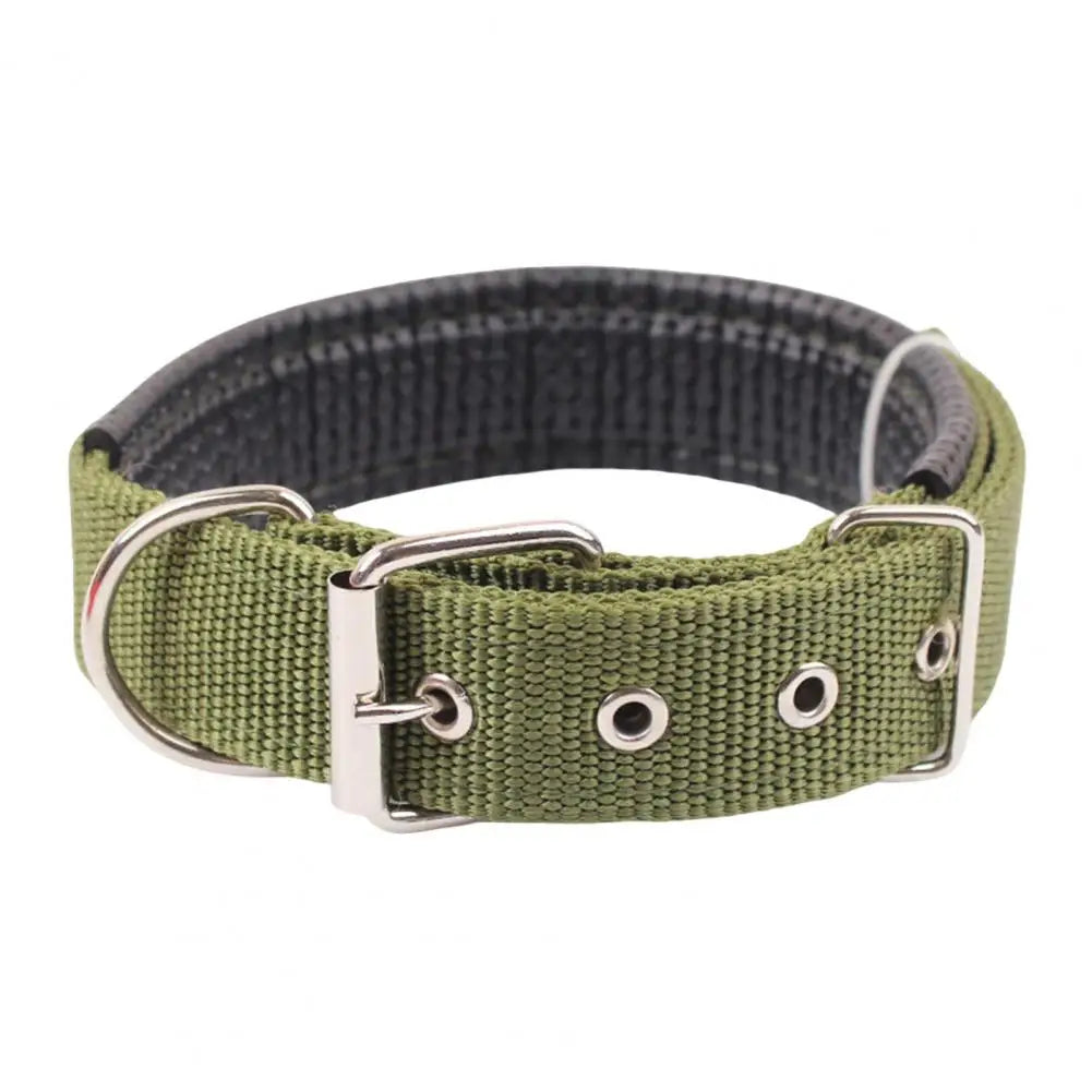 Dog Collars,Nylon,Adjustable Dog Neck Circle,Long-Lasting Pet Neck Strap,With Traction Ring,Teddy Keji Pitbull,Pet Supplies